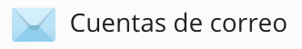 Opción «Cuentas de correo» del panel
